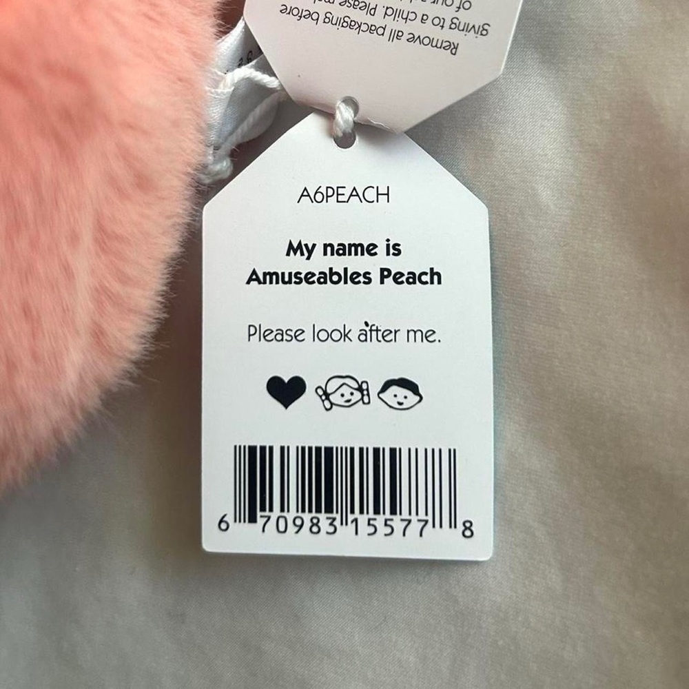 Amuseables Peach Jellycat - Brand New - Authentic - Picture 2 of 8